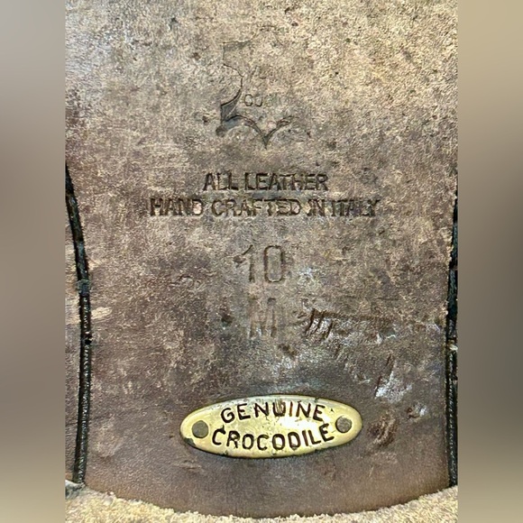 Zelli Genuine Crocodile Loafers | Handcrafted in Italy | Size 10 M - Picture 10 of 10